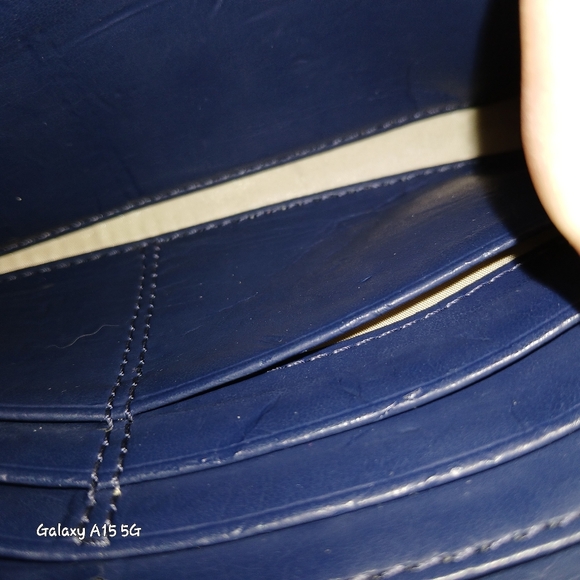 🌼🐎 Coach tan & blue wallet/Wristlet - Picture 12 of 13